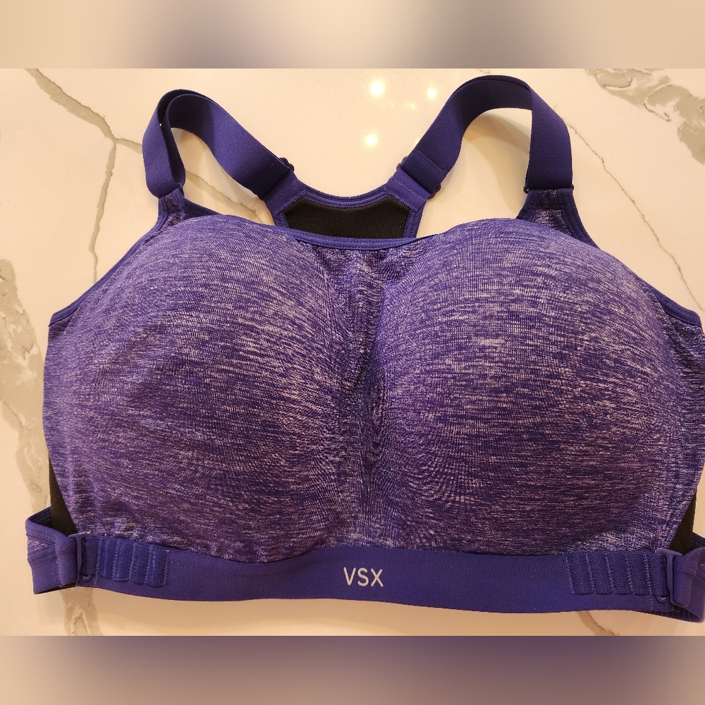 Victoria's Secret Black and Purple Sports Bra